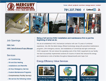 Tablet Screenshot of mercurymechanical.com